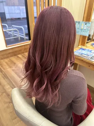 ロング カラー Agu hair 木間のヘアスタイル