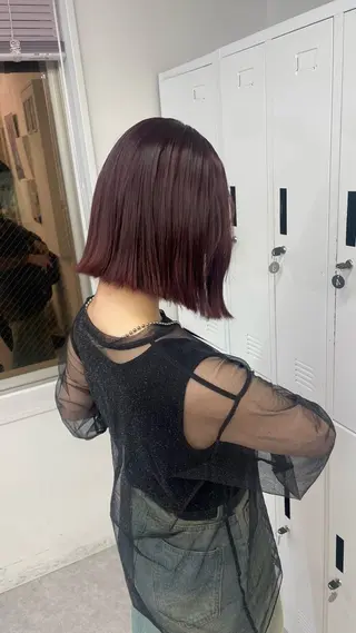 ミディアム カラー 💍モテる艶髪 透明感カラー💖のヘアスタイル