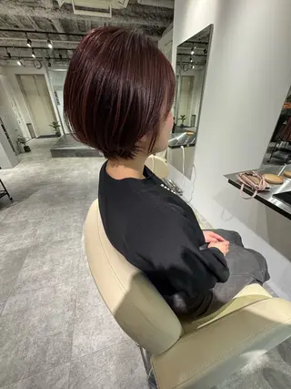 ショート カラー 夜23時まで予約🉑 reverieあきらのヘアスタイル