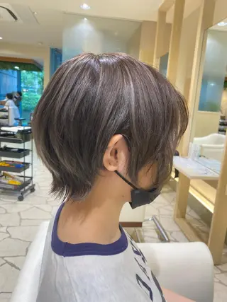 ショート カラー パーマ/髪質改善 【榎本千夏】のヘアスタイル