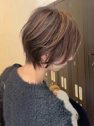 ショート カラー 似合わせカット ×大阪心斎橋/みゅーのヘアスタイル