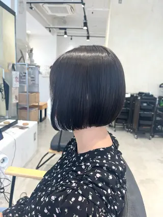 ショート カラー ボブ/美髪矯正 /佐藤　奈巳のヘアスタイル
