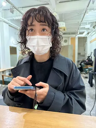 ミディアム カラー パーマ ヘアアレンジ メンズ キッズ ネイル マツエク・マツパ アイブロウ パーマ/透明感カラー /ボブ/吉田一生のヘアスタイル
