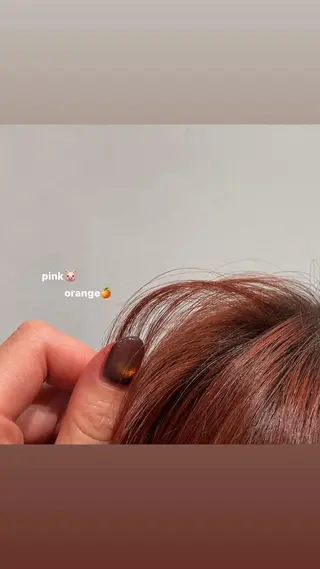 カラー いまかわ ゆなのヘアスタイル