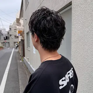 ショート メンズ メンズパーマ /マッシュ/ヨシダのヘアスタイル