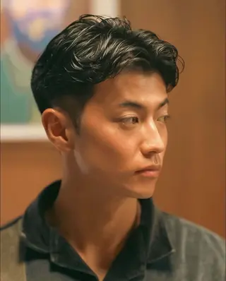 パーマ メンズ メンズショート タチカワユウキのヘアスタイル