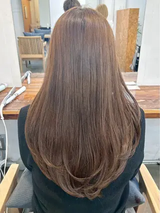 ロング 🫧透明感カラー/ 髪質改善/縮毛/🫧のヘアスタイル