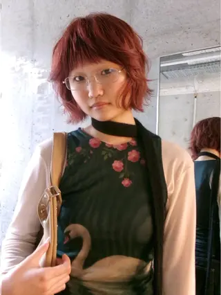 ミディアム karen /ベージュ,ボブのヘアスタイル