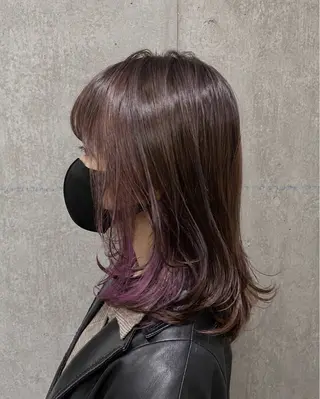 ミディアム カラー 萩原 凌✄﻿のヘアスタイル