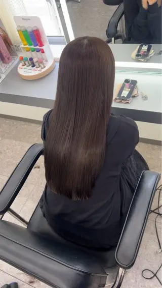ロング カラー 髪質改善ストレート Kantaのヘアスタイル