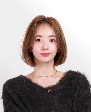 ミディアム カラー 顔周り✂️透明感 レイヤー/みっきーのヘアスタイル