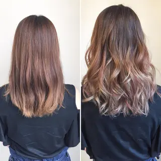 セミロング カラー パーマ メンズ特化✨パーマ Atria横浜コンダのヘアスタイル