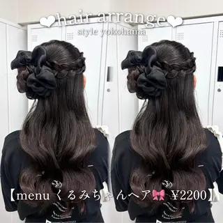 ヘアアレンジ カラー/エクステ/ アレンジ/ゆう🩷のヘアスタイル