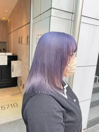 ミディアム カラー 🫧艶ダブルカラー ブリーチ🫧トモヤのヘアスタイル