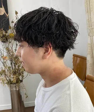 ミディアム メンズ特化サロン ウエダ ヒロキのヘアスタイル