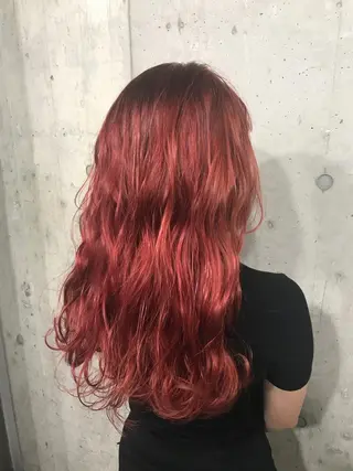 ミディアム カラー パーマ ヘアアレンジ メンズ キッズ ネイル サロンドミルク 渋谷高比良のヘアスタイル