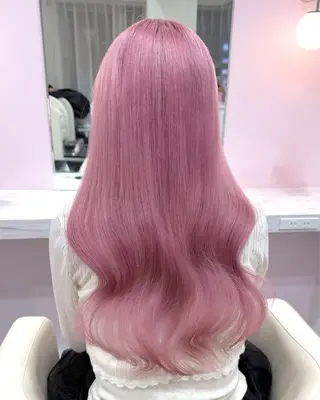 ロング カラー ハイトーンカラー💞 くるみ🎀のヘアスタイル
