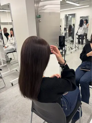 ロング 曲がる縮毛矯正✨️ パーマ🌀 晃哉‎のヘアスタイル