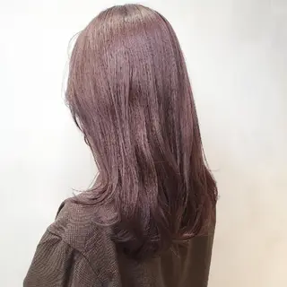 セミロング カラー 韓国レイヤー　 suzuのヘアスタイル