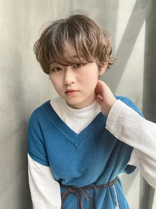 ショート 七尾 彰観のヘアスタイル
