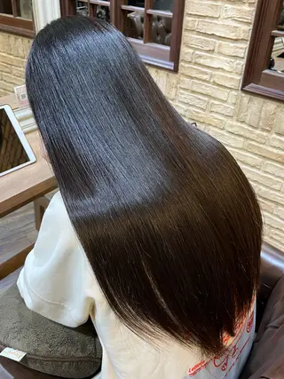 ロング 藤野 友杏那のヘアスタイル