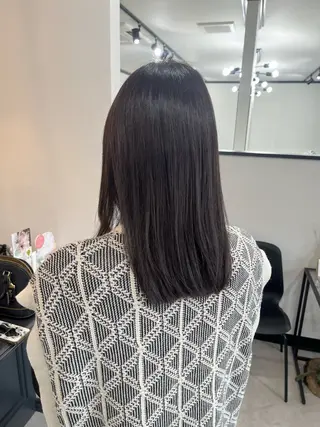 セミロング カラー 多田 朝光のヘアスタイル