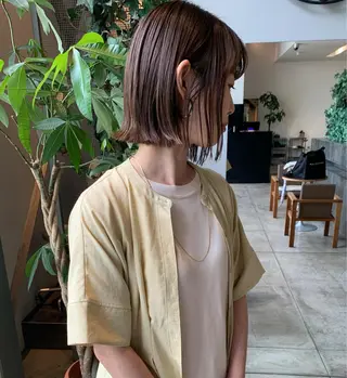 ミディアム 田中 亜沙美のヘアスタイル