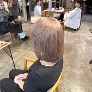 ミディアム カラー 🫧艶髪縮毛矯正/ 透明感カラー/みきのヘアスタイル