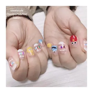 ショート ネイル 🐾enen style 🐾のネイルデザイン
