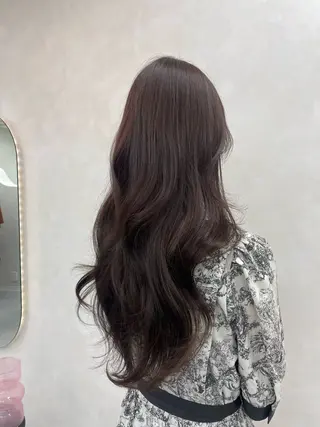 ロング カラー 韓国レイヤー/透明感 カラー🖤アイナのヘアスタイル
