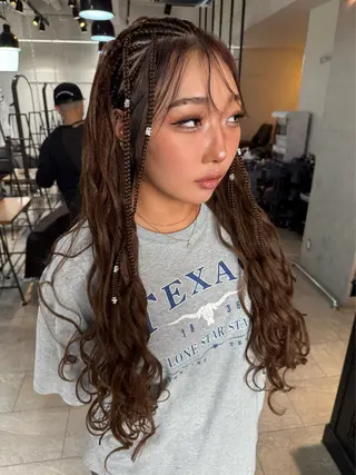 メンズ BRAIDS💎愛子 大人ハイライト💎のヘアスタイル