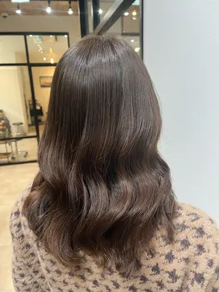 ミディアム 艶カラー推し! なかはらあかりのヘアスタイル