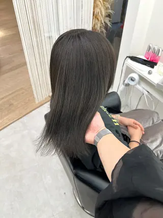ロング カラー NANO/ ブリーチ×レイヤーのヘアスタイル