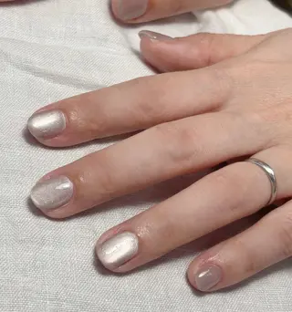 ネイル 爪育ショートネイル MOMOKAのネイルデザイン