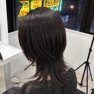 ミディアム 【くびれウルフ/ レイヤー】🖤ゆまののヘアスタイル
