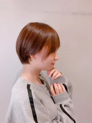 ショート 美髪矯正透明感カラー 江川 和輝のヘアスタイル