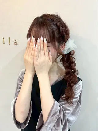 ロング ヘアアレンジ Mila Chisaのヘアスタイル