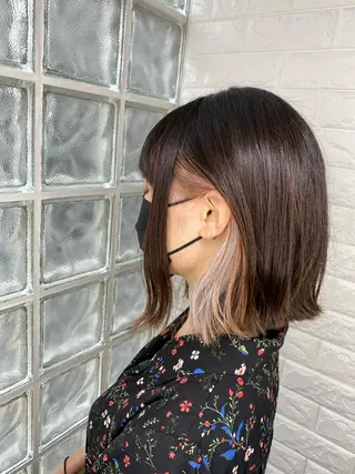 ミディアム カラー 美容師歴18年 ALBA 齊藤のヘアスタイル