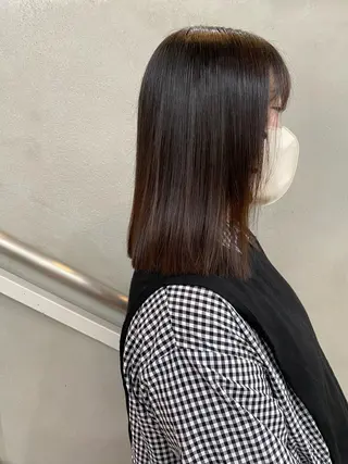 ミディアム 艶カラー　宮﨑 蒼のヘアスタイル