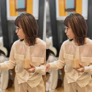 ミディアム 木村丈晴✂️ご来店 お待ちしてます😊のヘアスタイル
