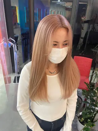 カラー Mii. 内田萌々のヘアスタイル