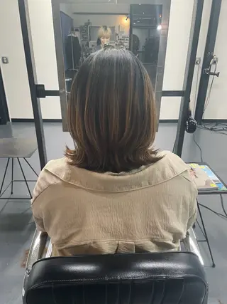 ミディアム Sakairi Yunaのヘアスタイル