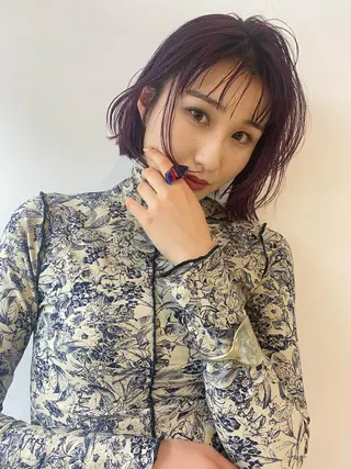 ショート スパイラルパーマ/デ ザインカット/アミのヘアスタイル