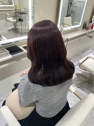 ミディアム カラー ParveMix /楠本結菜🤍のヘアスタイル