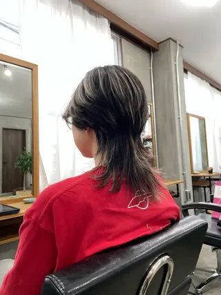 ミディアム カラー パーマ ✨落ち着いた接客 💡高橋優也💡のヘアスタイル
