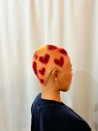 ショート カラー ヘアアレンジ 佐藤 海舟のヘアスタイル