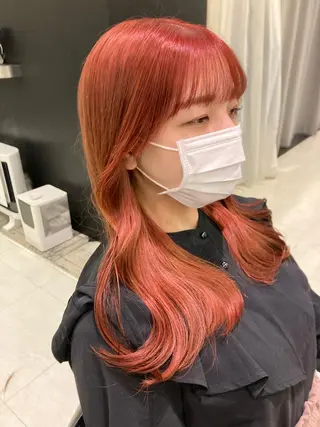 カラー 💖ブリーチなし透明 感💖ASAHIのヘアスタイル
