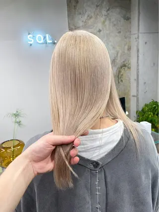 ロング カラー ブリーチ特化/レイヤ ーカット🥀マサルのヘアスタイル