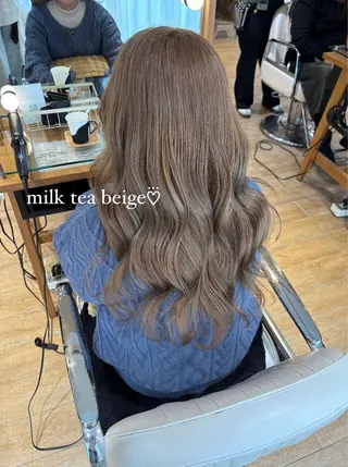 セミロング カラー ヘアアレンジ ハイトーンピンク🍑 ブリーチ🍑RINAのヘアスタイル