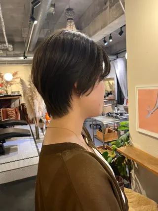 ショート カラー SPUR ふうのヘアスタイル